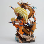 28cm Dragon Ball Goku Gofan Goten Dragon Fist Explosion Anime Figure Model Statue Collection Desktop Decoration Ornament Toys