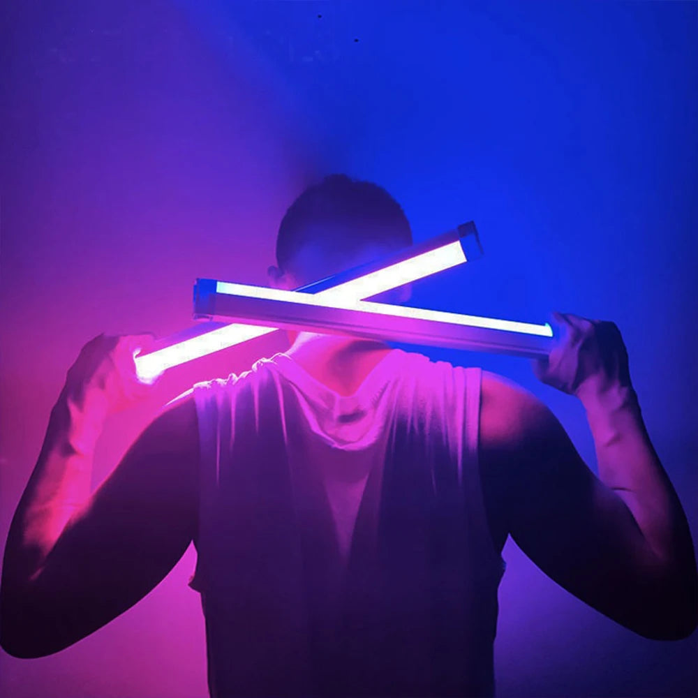 Portable Super Bright LED Tube Music Festival Lamp USB Outdoor Camping Night Light Photography Fill Light w/3 Color Adjustable