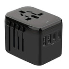 GaN 20W International Power Adapter,2 USB-C & 2 USB-A Fast Charging Travel Charger,Outlet Adapter Travel for Europe EU UK USA AU