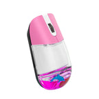 Frutiger Aero Aqua Liquid Mouse Cute Floating Aquarium Animal 2.4G+Bluetooth Wireless Optical Ocean Doll Mice For Laptop Desktop