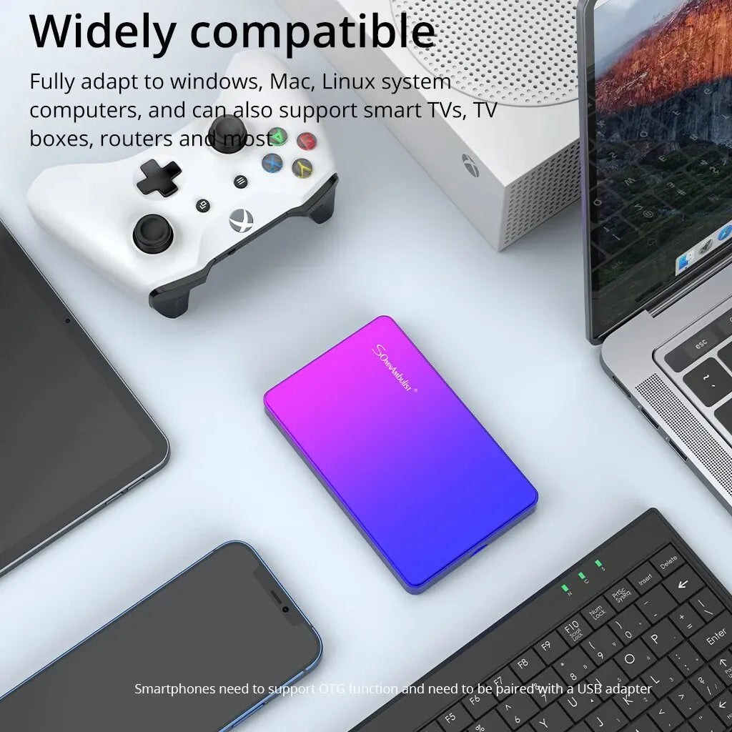 SomnAmbulist HDD 2.5Inch Portable External Hard Drive 250GB 320GB 500GB 1TB USB3.0 Storage Compatible for PC Laptops TV PS4 Xbox