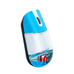 Frutiger Aero Aqua Liquid Mouse Cute Floating Aquarium Animal 2.4G+Bluetooth Wireless Optical Ocean Doll Mice For Laptop Desktop