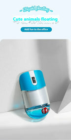 Frutiger Aero Aqua Liquid Mouse Cute Floating Aquarium Animal 2.4G+Bluetooth Wireless Optical Ocean Doll Mice For Laptop Desktop
